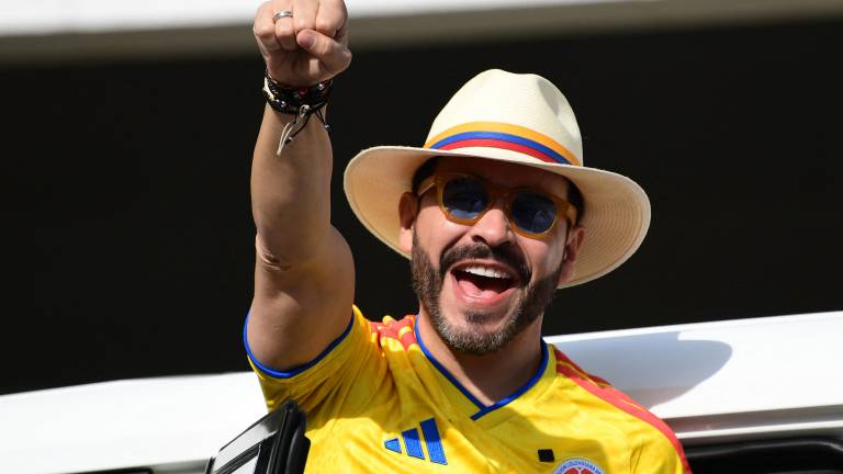 Candidato a la presidencia de Colombia, Abelardo de la Espriella, llegando a las votaciones de este 21 de junio de 2026.
