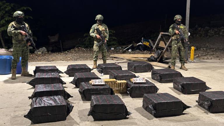Fuerzas Armadas incautan droga valorada en USD 26 millones en finca de Santa Elena