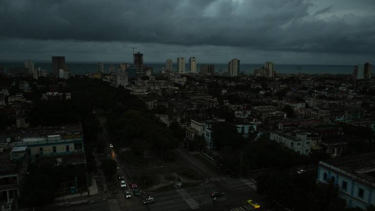 Foto panorámica de La Habana en el atardecer.