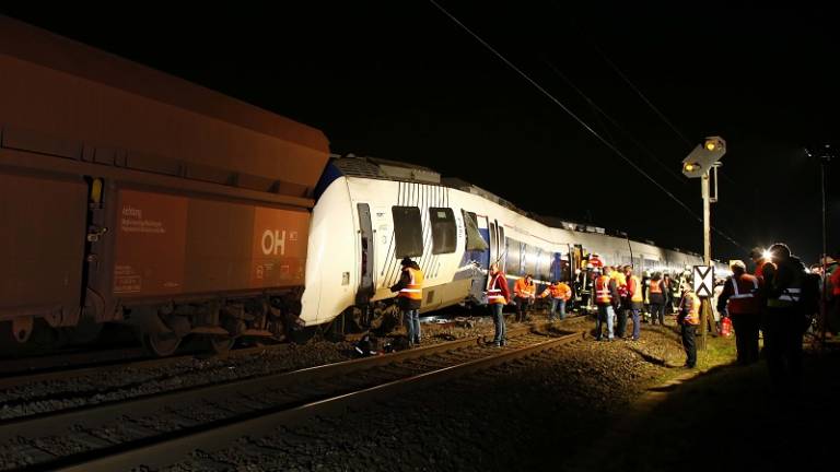 Decenas de heridos en un accidente de tren en el oeste de Alemania