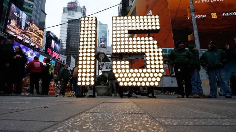 Times Square está preparado para recibir el Año Nuevo