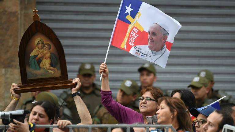 El papa Francisco llega a Chile en su sexta visita a la región