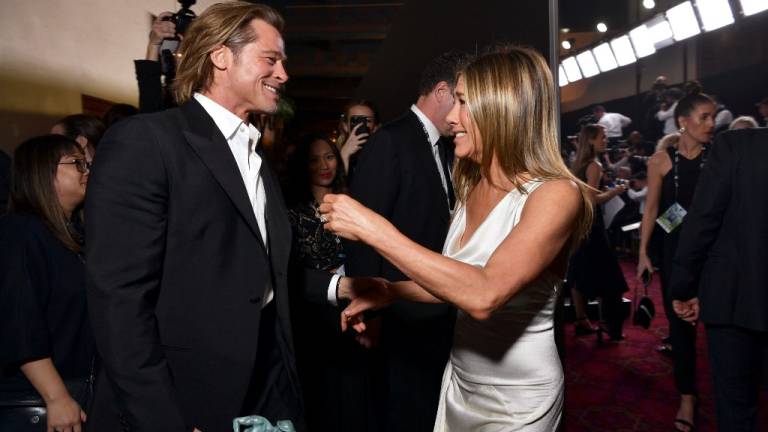 Las fotos del esperado y tierno reencuentro entre Brad Pitt y Jennifer Aniston