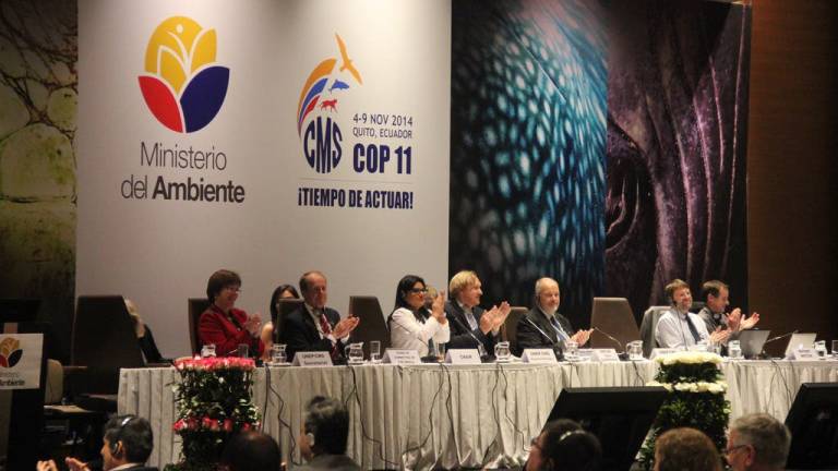 Finaliza en Quito cumbre mundial de especies migratorias