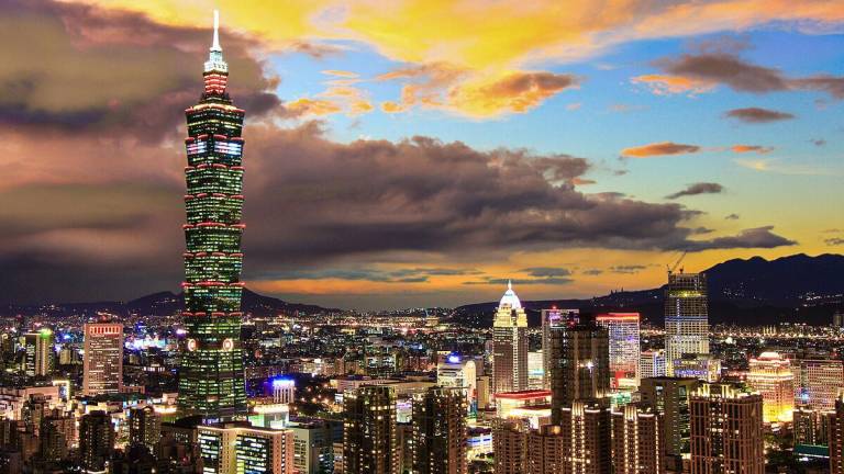 Foto panorámica de Taipéi, la capital de Taiwán