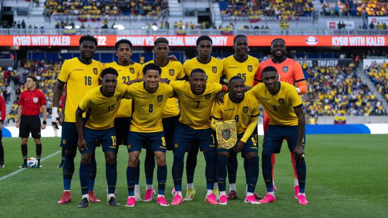 Selección de Ecuador en el amistoso internacional frente a Arabia Saudita.