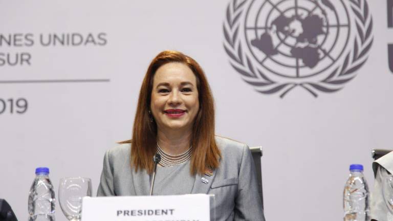 María Fernanda Espinosa se despide de su cargo en la ONU