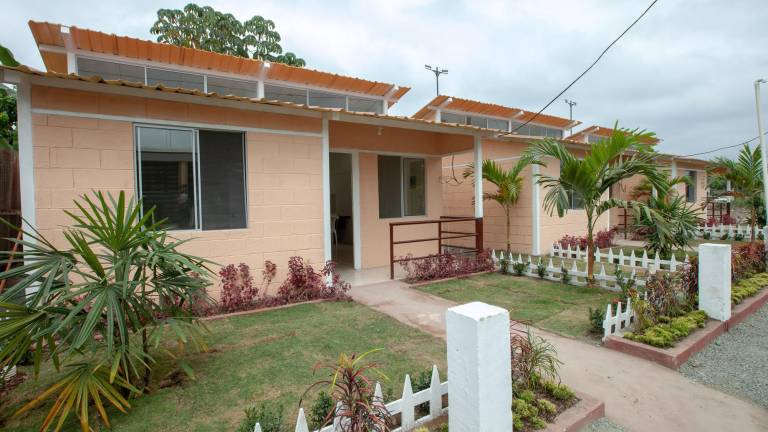 Foto de una vivienda entregada durante el gobierno de Lenín Moreno en el plan Toda Una Vida.