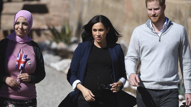 Meghan, del lujoso "baby shower" a escuela rural en Marruecos