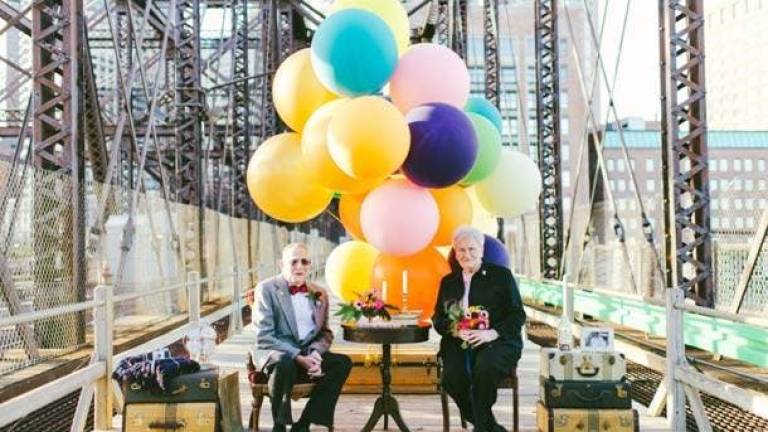 La pareja que celebró su aniversario de bodas al estilo de &quot;Up&quot;