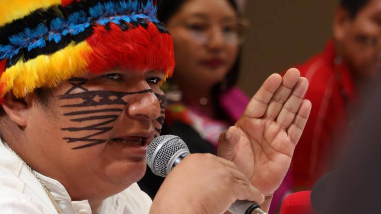 Marlon Vargas, presidente de la Conaie. API/HENRY LAPO