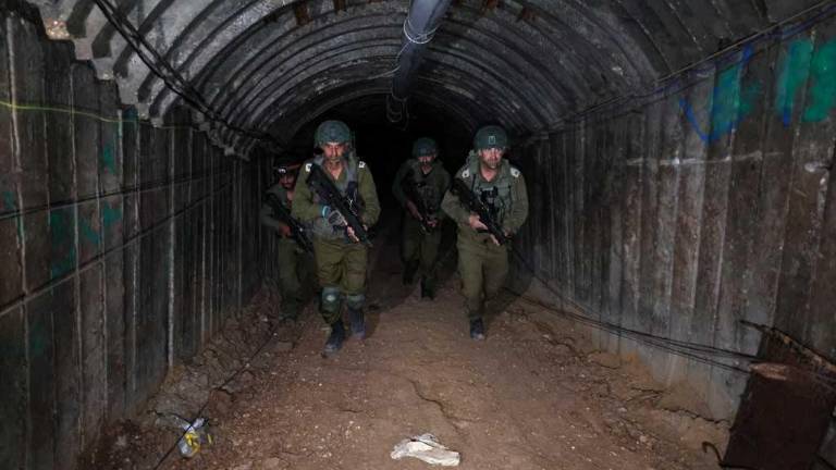 El túnel, construido por Hamás, está equipado con sistemas de canalización, electricidad, alcantarillado, de ventilación y raíles.