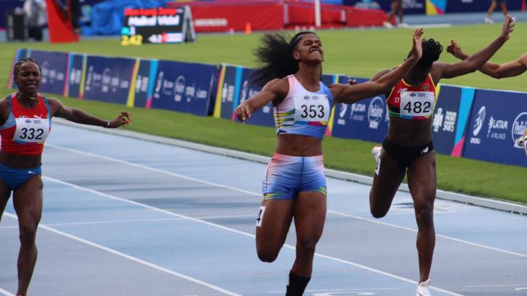 Ecuatoriana Gabriela Suárez, campeona panamericana y mejor deportista en 100 metros planos