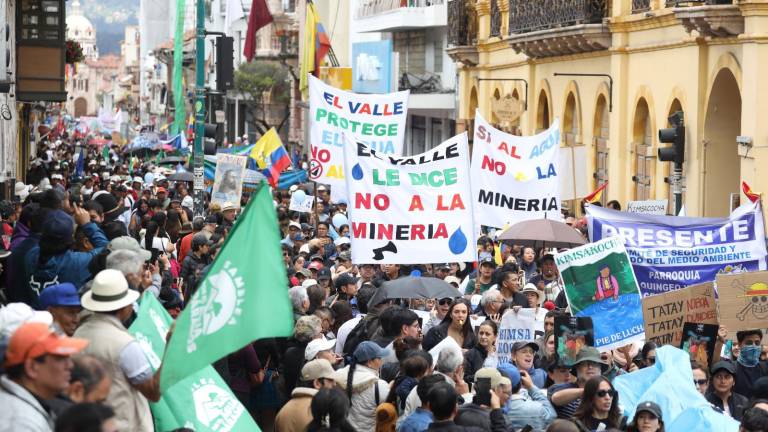 Fotografía de la Marcha por el Agua, el pasado 16 de septiembre, en Cuenca.