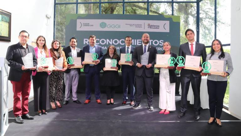 Ocho empresas ecuatorianas recibieron un reconocimiento por reducción de emisiones de CO2