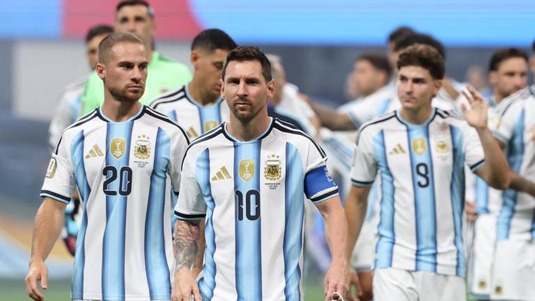 Jugadores de la selección de Argentina.