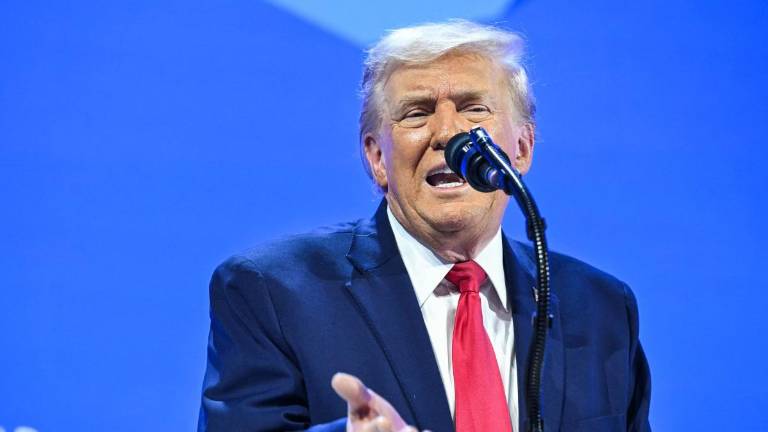 El presidente de Estados Unidos, Donald Trump, en su discurso durante la reunión anual del Foro Económico Mundial (WEF) en Davos.