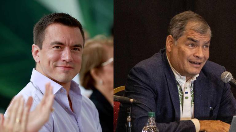 El presidente Daniel Noboa y el expresidente Rafael Correa reaccionan sobre la jornada electoral.