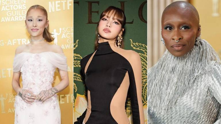 Fotos composición donde se ve a Ariana Grande, Lisa y Cynthia Erivo, ellas realizaran show musical en la gala del Oscar