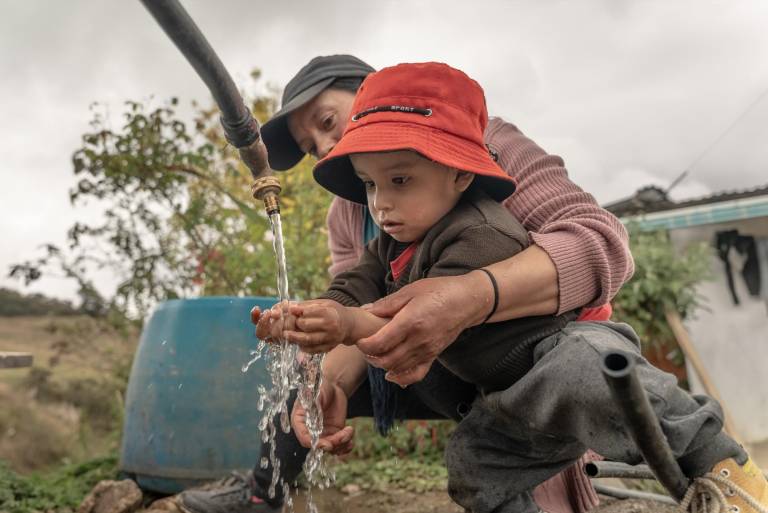 $!Una de las principales causas de la Desnutrición Crónica Infantil en Ecuador es la falta de acceso a un agua limpia y segura.