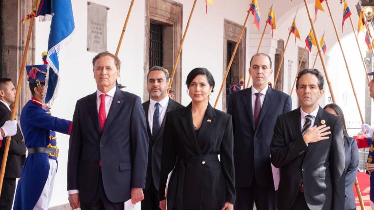 Daniel Noboa recibe a nuevos embajadores de Chile, Israel, Canadá y Egipto en Ecuador