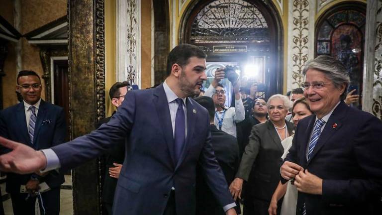 Aquiles Alvarez y Guillermo Lasso hablan sobre inseguridad durante sesión de Fundación de Guayaquil