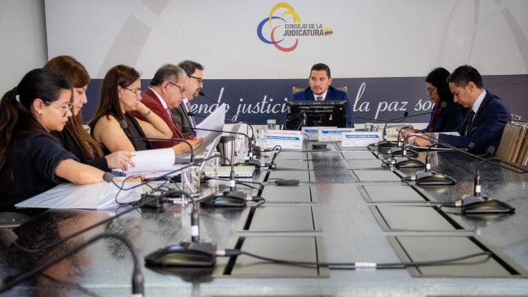El Pleno del Consejo de la Judicatura, presidido por Damián Larco, destituyó al juez Tapia el 14 de abril.