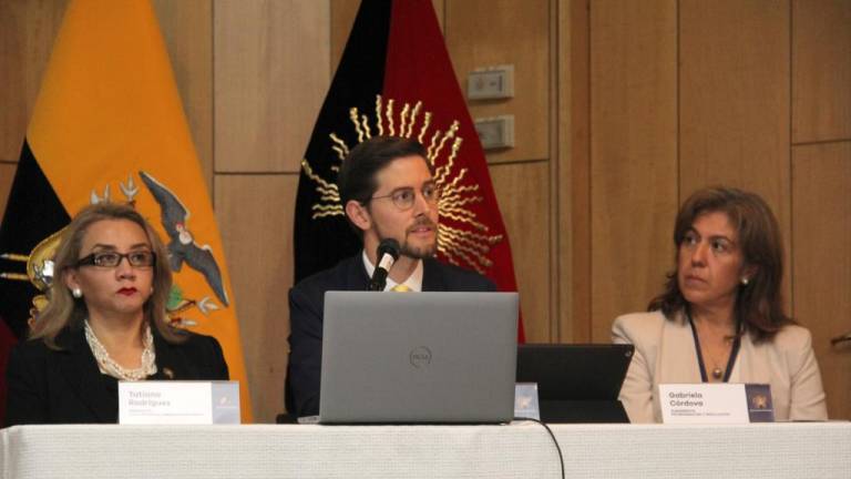 El gerente general del Banco Central del Ecuador, Guillermo Avellán, presentó los resultados de Cuentas Nacionales.