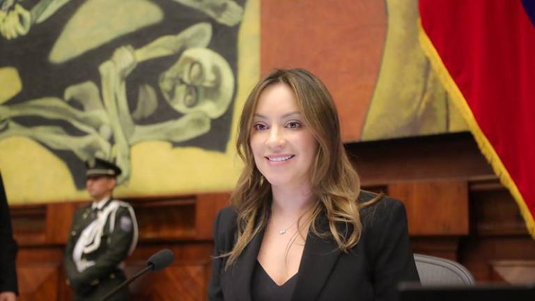 Mishel Andrea Mancheno Davila, presidenta de la Asamblea Nacional.