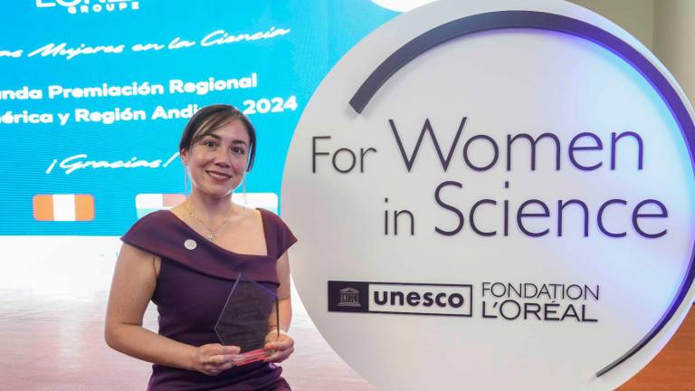 Ecuatoriana gana reconocimiento 'Mujeres en la Ciencia' del Grupo L'Oréal y la UNESCO
