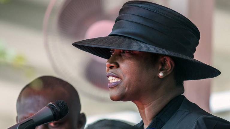 La viuda del presidente haitiano reaparece para lanzar una promesa
