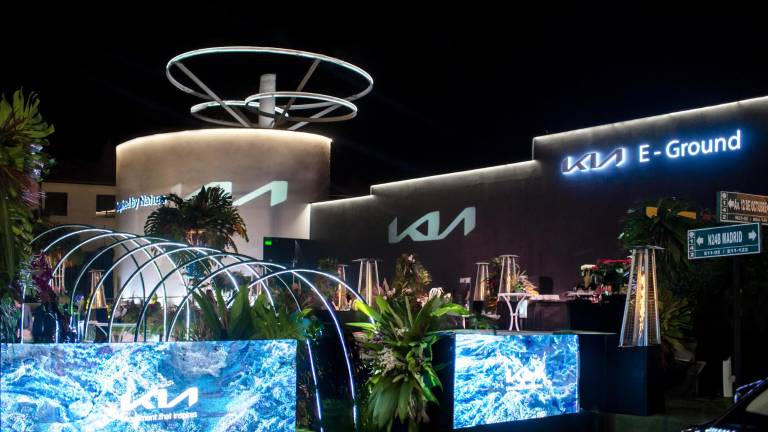 Stand de bienvenida al KIA E-Ground.