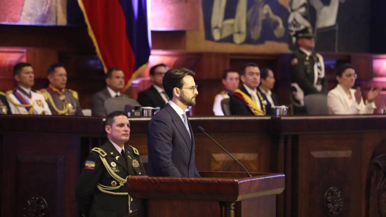El titular del legislativo en el preludio del discurso presidencial.