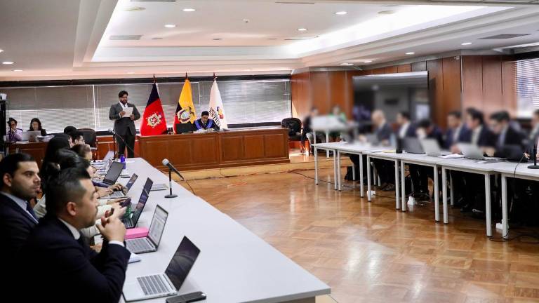 Audiencia del caso Apagón en el Complejo Judicial Norte de Quito.