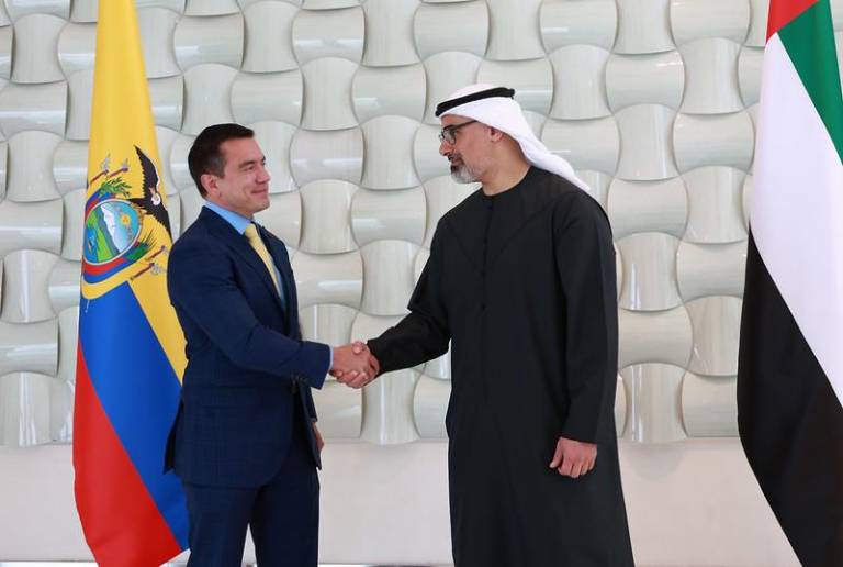 $!El presidente Daniel Noboa visitó Abu Dabi en mayo de 2025.