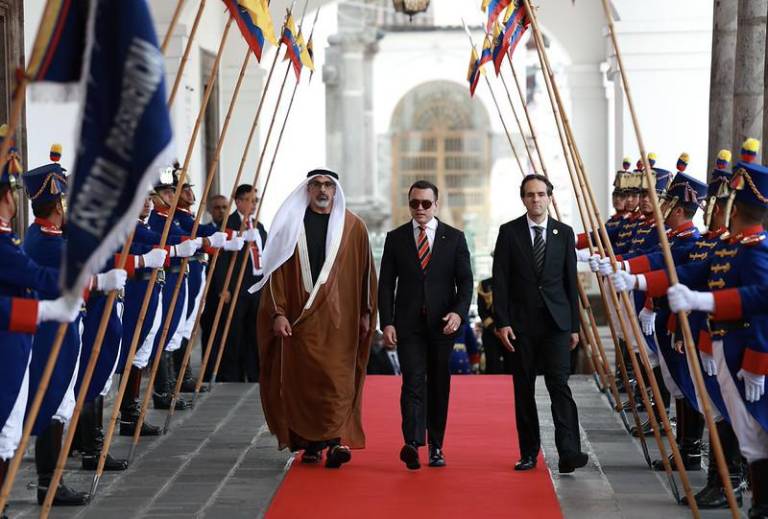 $!El príncipe heredero de Abu Dabi, Khaled bin Mohamed bin Zayed Al Nahyan en Carondelet.