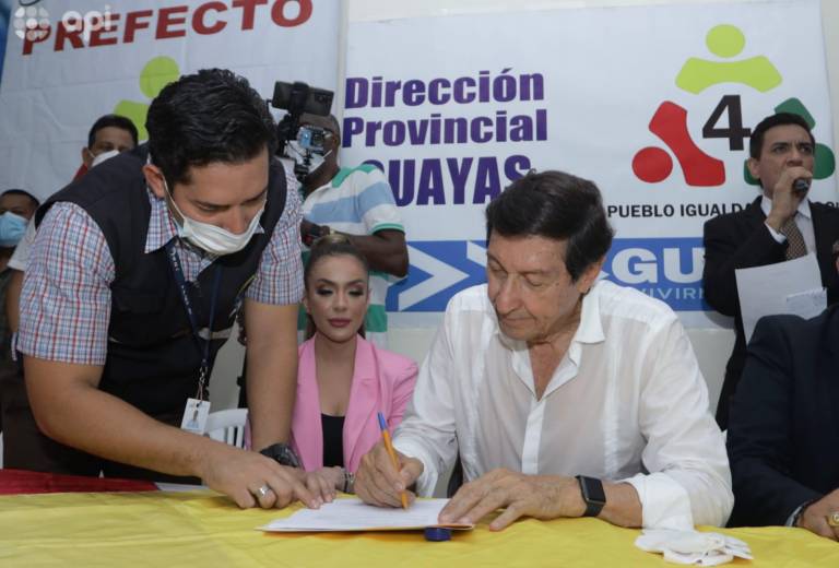 $!María Fernanda Ríos se lanza como candidata junto a Nicolás Lapentti: buscan la Prefectura del Guayas