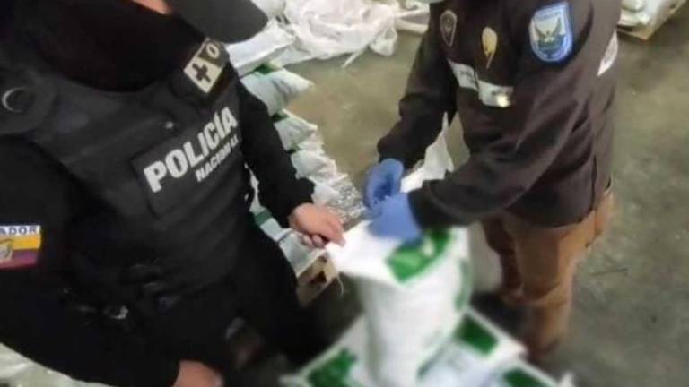 Policía Nacional decomisó más de media tonelada de droga en un puerto de Guayaquil