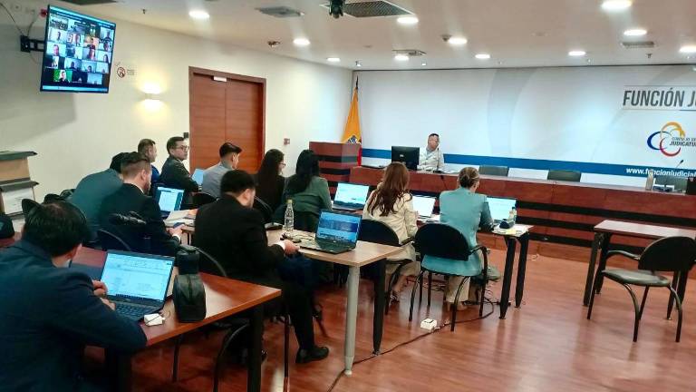 Audiencia en el Complejo Judicial Norte de Quito.