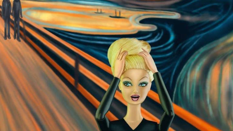Barbie protagoniza famosas pinturas