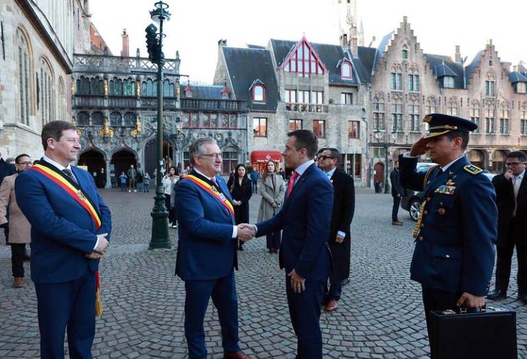 $!Daniel Noboa durante su visita oficial a Bélgica.