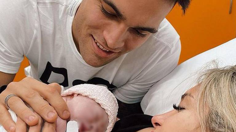 La bebé de Lautaro Martínez fue internada en un hospital