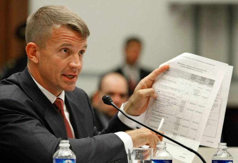 $!Fotografía de Erik Prince, expresidente de Blackwater USA, testifica ante la Cámara de Representantes de Estados Unidos.