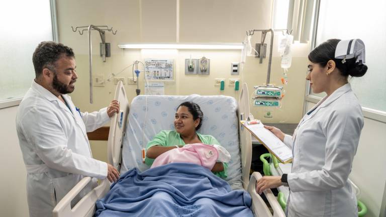 Paciente en área de ginecobstetricia de Hospital Luis Vernaza