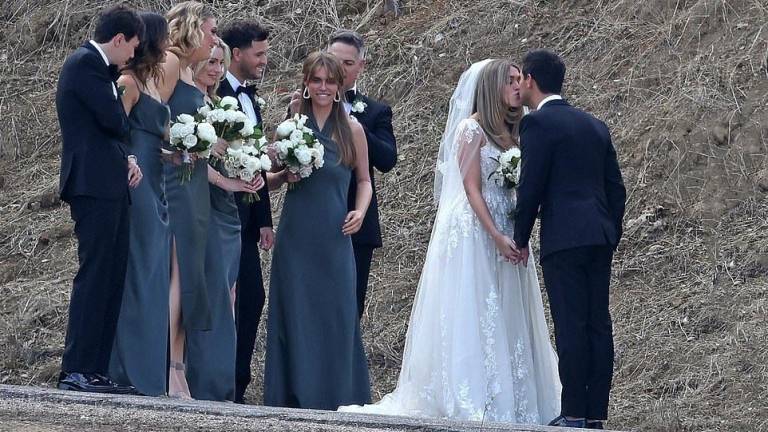 En una boda íntima el actor Taylor Lautner y su ahora esposa Taylor Dome se dieron un sí para siempre