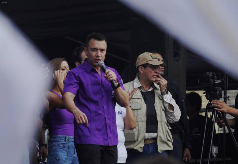 $!En los comicios generales, el presidente Daniel Noboa buscará extender su mandato hasta el 2029.