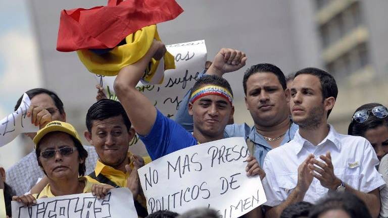 Opositores se concentran en Caracas y piden la liberación de Ledezma