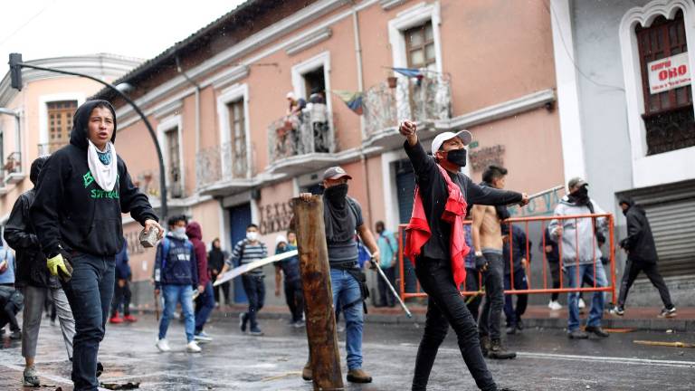 Centro Histórico de Quito escenario de protestas contra el gobierno