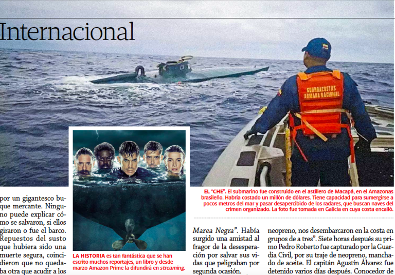 $!Viaje suicida: dos ecuatorianos en un narcosubmarino a través del Atlántico