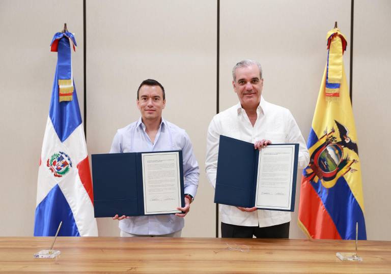 $!Daniel Noboa y Luis Abinader impulsan acuerdo comercial.